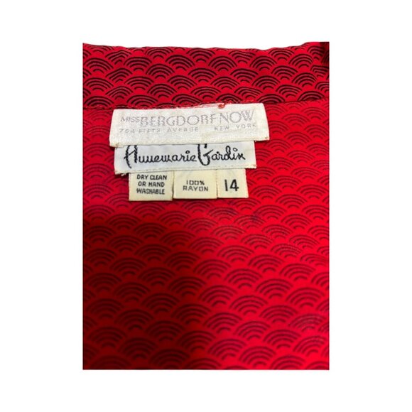 Bergdorf Goodman Vintage Red Swing Dress - Picture 2 of 4